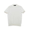 Textured short sleeve polo shirt